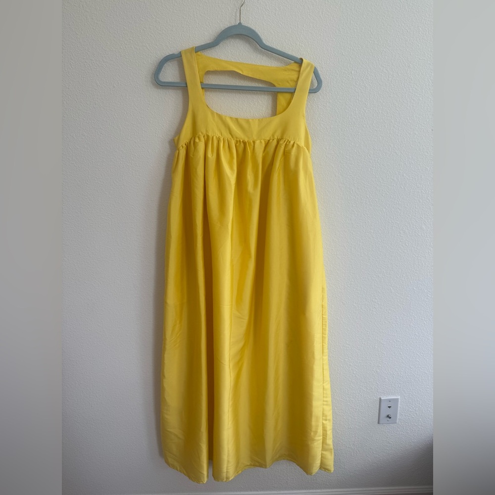 Yellow Halter Maxi Dress - Anthropologie